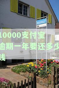 支付宝一万逾期：一年罚息及利息计算，是否会起诉？