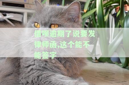 借呗逾期说要发律师函真的吗？可能会上门吗？
