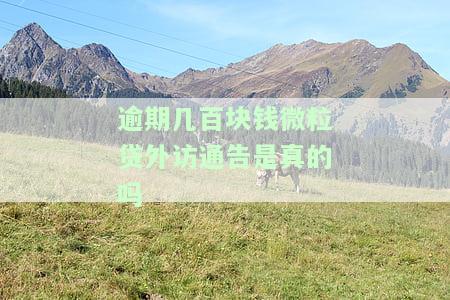 微粒贷逾期外访人员威胁报案处理，如何应对？