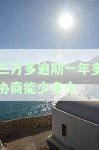 三万块钱逾期：一天、一月、三年利息计算及逾期三个月还款金额