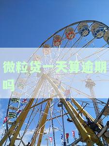 微粒贷一天算逾期吗？严重吗？影响大吗？如何避免？
