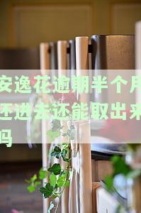 安逸花逾期几天还进去后能否取出？逾期10多天后再借可能性及征信记录