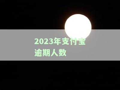 2023年支付宝逾期人数统计：与2020、2021年相比如何？
