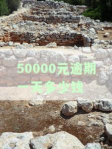 50000元逾期一天的费用合理吗？每日利息、逾期费等合法性如何判断？