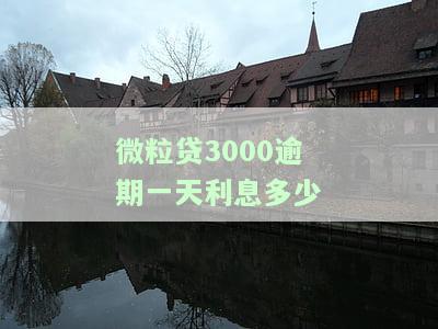 微粒贷逾期3千是否会被告？