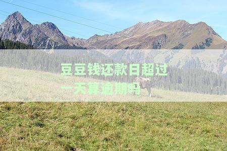 豆豆钱还款晚一天,直接跳到下期账单，未还款会否影响征信？