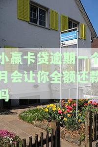 小赢卡贷逾期一个月说报警处理了，是真有其事吗？会影响你的全额还款吗？