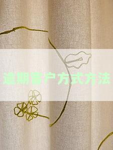 优化逾期客户处理策略：有效措与建议