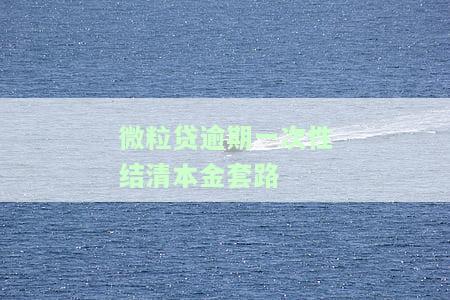 微粒贷逾期一次性还清能否减免罚息、前期利息和违约金？还可再借吗？如何申请分期？