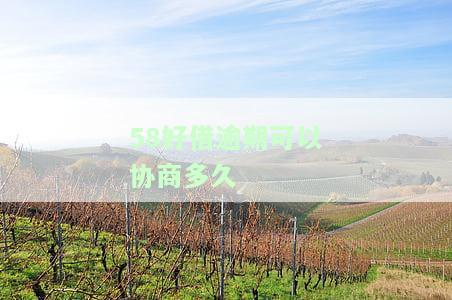 58好借逾期可以协商多久还款？逾期后果及处理方式解析