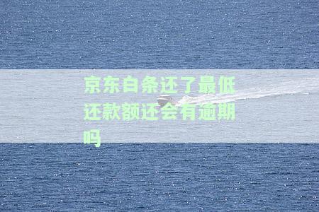还了最低还款额，会有逾期风险吗？影响征信吗？