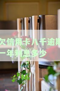 信用卡8000逾期一年的后果及影响，包括应还款额和可能被起诉的风险