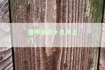 借呗逾期十几天上门？解决方案大公开！
