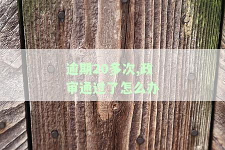 逾期一次对政审有影响吗？详解其可能产生的后果及应对策略