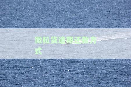 微粒贷逾期如何还款？步骤、最划算方法及最佳实践全解析