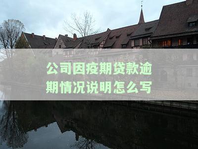 ：企业贷款逾期情况说明文、模板及案例分享