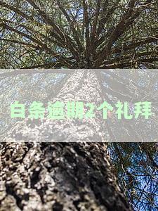 白条逾期两天没事吧？影响大吗？解决方案是什么？