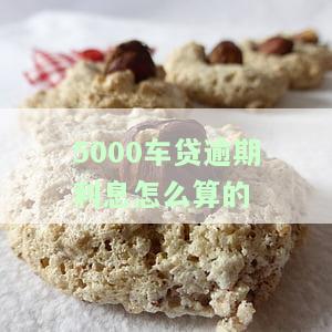 车贷逾期5天利息多少？合法围及罚息解析