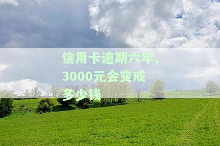 信用卡逾期六年，3000元会变成多少？后果严重吗？如何处理？