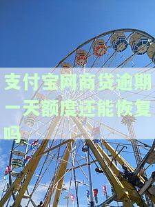 支付宝网商贷逾期一天额度能否恢复？安全性如何？