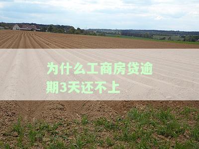 工商房贷逾期三天会否上征信？影响及解决方法全解析