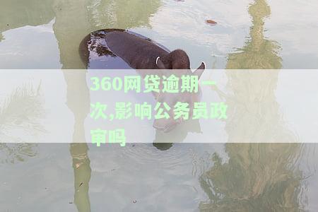 360网贷逾期一次，是否会影响公务员政审？