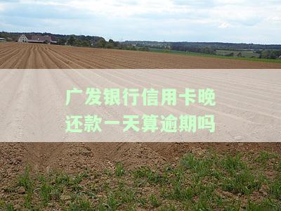 发银行信用卡晚还款一天算逾期吗？怎么办理？逾期一天有影响吗？手续费是多少？