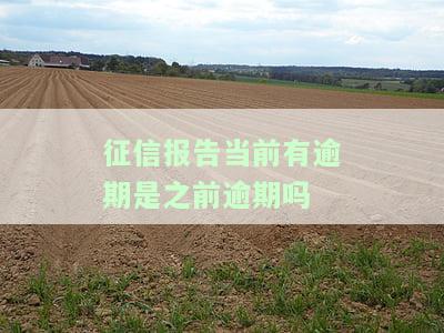 征信上有当前逾期：影响贷款、多久更新及解决办法