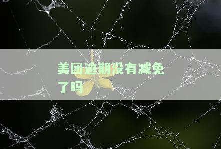 美团逾期没有减免了吗-美团逾期没有减免了吗怎么办