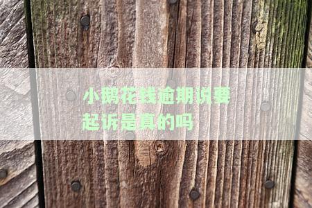 小鹅花钱逾期会被起诉吗？亲身经历两年，四千欠款是否会上征信？真的会被起诉吗？