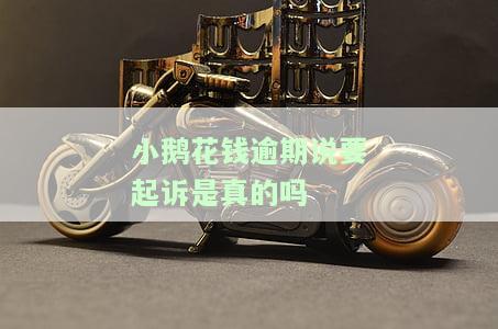 小鹅花钱逾期说要起诉是真的吗-小鹅花钱逾期会被起诉吗?
