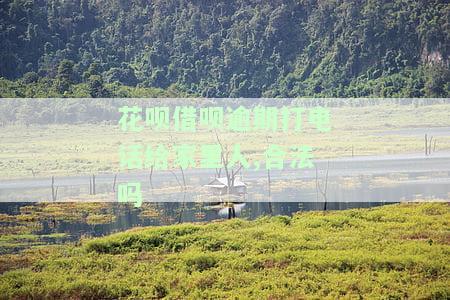 花呗借呗逾期，打电话给家里人是否合法？真的是会来家里吗？
