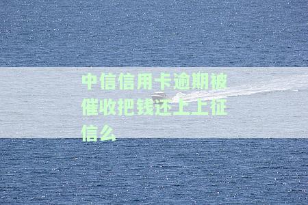 中信卡逾期会安排工作人员上门催收吗？有真实案例吗？