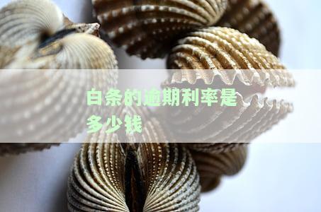 白条逾期费率全揭秘：计算方式、京东标准及过高解决方案