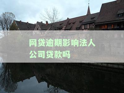 网贷逾期是否会影响法人公司的贷款？解答与应对措