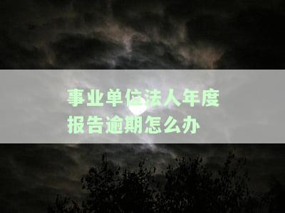 事业单位法人年度报告逾期如何处理？详细步骤与写法指南