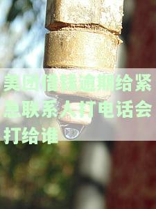 美团逾期紧急联系人会收到什么短信内容，美团逾期后，紧急联系人可能会收到哪些短信通知？