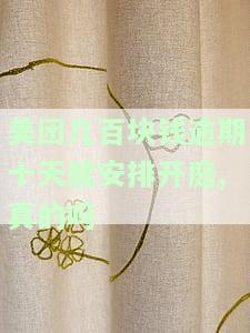 美团几百块钱逾期十天就安排开庭,真的吗知乎？
