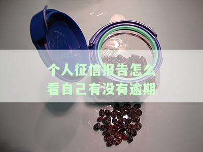 个人征信报告怎么看自己有没有逾期-个人征信报告怎么看自己有没有逾期记录