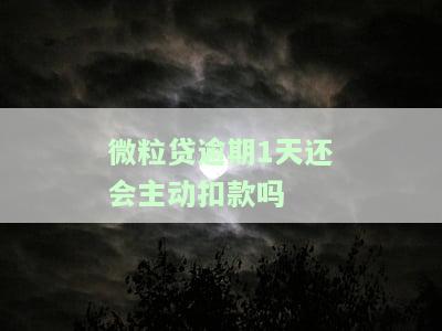 微粒贷逾期1天有影响吗，微粒贷逾期一天会产生什么影响？