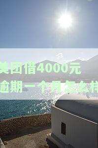 美团借钱欠4000逾期3个月，对买房有影响吗？安全性如何？