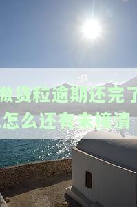 微粒贷逾期还完后如何再次借款？