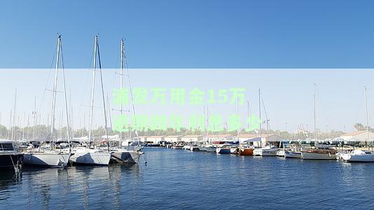 浦发万用金15万36期，轻松借贷，浦发万用金帮你解决资金难题！最高可申请15万元，灵活分期36期，快来了解详情吧！