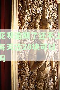 花呗逾期了还不上每天还20块可以吗-花呗逾期了还不上每天还20块可以吗怎么办