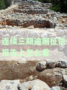 连续3期逾期记录的含义是什么？