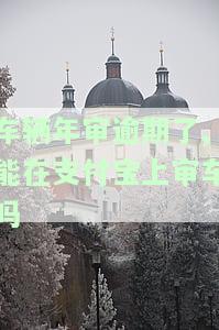 支付宝上年审汽车，支付宝助力汽车年审，一站式服务省心又便捷！