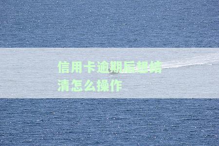 欠信用卡逾期后如何还款？包括房贷和本金偿还方法