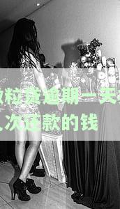微粒贷还款逾期一天扣多少费用？全解！