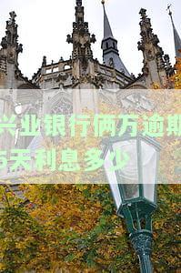 兴业银行俩万逾期5天利息多少