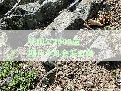 花呗欠2000逾期几个月会怎么样处理，花呗欠款2000元逾期数月，将会面临怎样的处理方式？